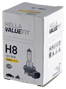 HELLA 8GH242632151 Лампа накаливания H8 12В 35Вт, 1шт