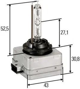 HELLA 8GS009028111 Лампа XENON (D1S) 35W 12V PK32d-2