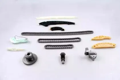 HEPU 210407 Цепь Г.Р.М. К-кт (3 цепи + 6 планок + 4 натяжителя + шестерня + 2 сальника + прокладка + крепёж)