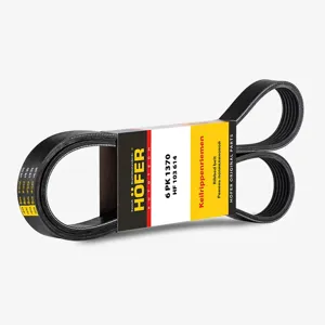 HOFER HF103614 Ремень генератора ГАЗ 406 двигатель 6PK 1370 с ГУР