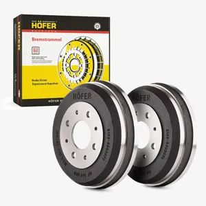 HOFER HF144806 Барабан тормозной задний чугунный