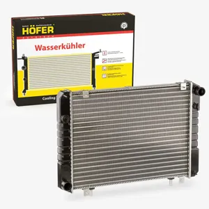HOFER HF708424 Радиатор охлаждения ГАЗ 3302 с 99г. 3-х рядный