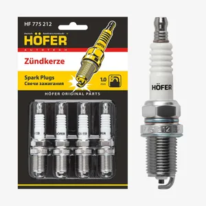 HOFER HF775212 Свеча для ам ВАЗ 2110-12, 2170, 1118 (инж. 16кл.) (1,0) (к-кт 4шт)