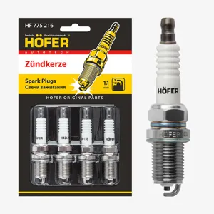 HOFER HF775216 Свеча Lada Vesta (15-)X-Ray (15-) 16V (1,1мм) 4шт, блистер