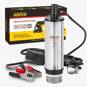 HOFER HF909813 Насос перекачки топлива погружной 12V, 51мм, 40л/мин., съемн.ф-р