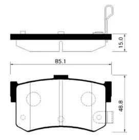 HSB HP0005 Колодки торм.