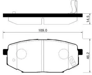 HSB HP0013 Колодки торм. Hyundai Centennial (99-09) задние (4шт.) HSB
