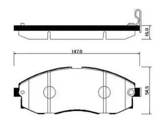 HSB HP0018 Колодки торм.передние