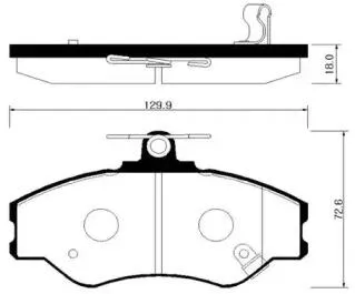 HSB HP0019 Колодки торм.