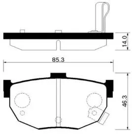 HSB HP0021 Колодки торм.
