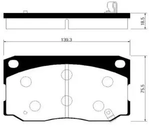 HSB HP0028 Колодки торм.