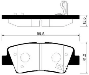 HSB HP0038 Колодки торм.