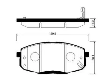 HSB HP0040 Колодки торм.