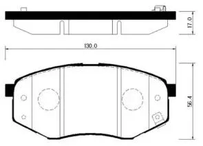 HSB HP0041 Колодки торм.