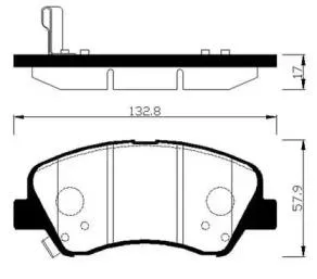 HSB HP0047 Колодки торм.