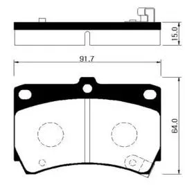 HSB HP1002 Колодки торм.