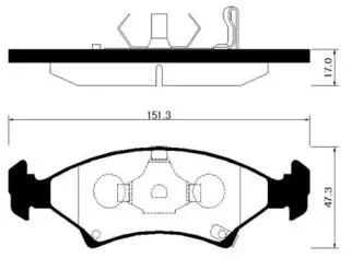 HSB HP1003 Колодки торм.