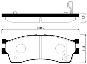 HSB HP1008 Колодки торм.