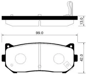 HSB HP1009 Колодки торм.