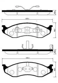 HSB HP1011 Колодки торм.передние