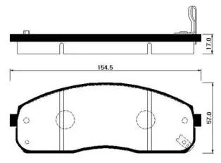 HSB HP1023 Колодки торм.