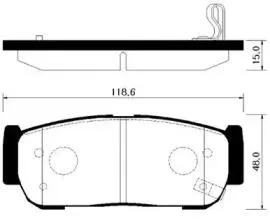 HSB HP1026 Колодки торм.