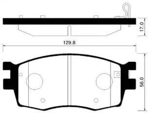 HSB HP1034 Колодки торм.