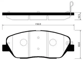 HSB HP1042 Колодки торм.
