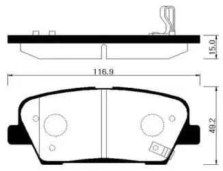 HSB HP1043 Колодки торм.
