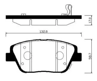 HSB HP1045 Колодки торм.