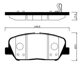 HSB HP1046 Колодки торм.