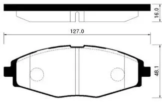 HSB HP2002 Колодки торм.