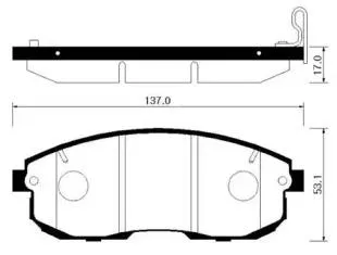 HSB HP3001 Колодки торм.