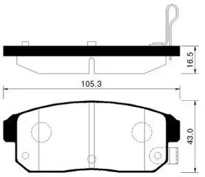 HSB HP3003 Колодки торм. Suzuki IGNIS 00- задн.