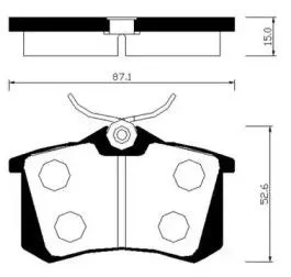 HSB HP3010 Колодки торм.