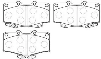 HSB HP5036 Колодки торм. Toyota Land Cruiser -08 перед.