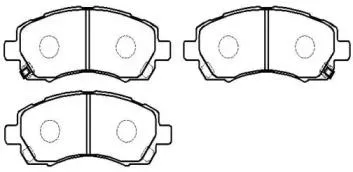 HSB HP5045 Колодки торм.передние