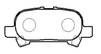 HSB HP5088 Колодки торм.задние Toyota Avalon Saloon (X1) 0994-0306 Toyota Avalon Saloon (X2) 08