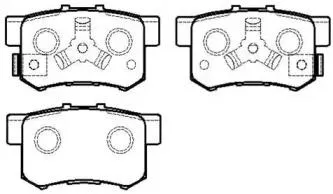 HSB HP8163 Колодки торм. Honda CR-V 04- задн.