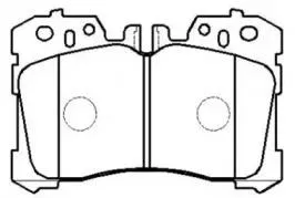 HSB HP8220 Колодки торм. Lexus LS460 07- перед.