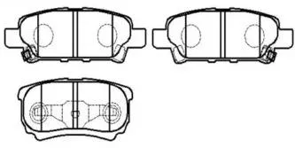 HSB HP8302 Колодки торм.задние Sebring седан III (JS)