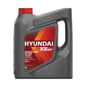 HYUNDAI XTEER 1041003 Моторное масло (G700) GASOLINE 10W30 SP (пластикКорея) 4л