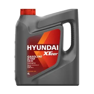 HYUNDAI XTEER 1041135 Моторное масло (G700) GASOLINE 5W30 SP (пластикКорея) 4л