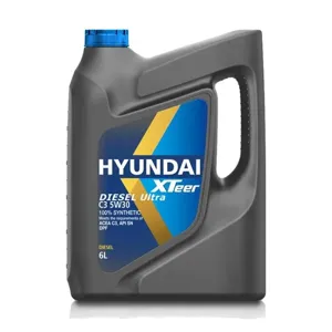 HYUNDAI XTEER 1061224 Моторное масло (D700) DIESEL ULTRA 5W30 C3 (пластикКорея) (6L)