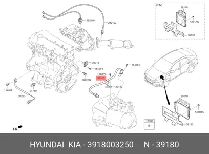 HYUNDAI/KIA 3918003250 Датчик положения коленвала