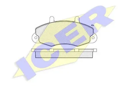 ICER 140896 Колодки торм.передние диск 14' Ford Transit 2.0-2.92.5TD 91-00