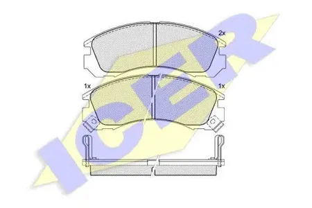 ICER 140979 Колодки торм.передние Mitsubishi Galant 2.02.52.4GDi 89>L200 2.5DTD 96>
