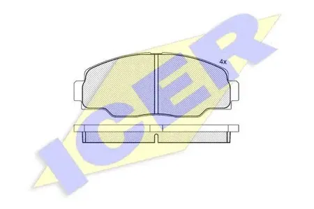 ICER 141008 Колодки торм.дисковые