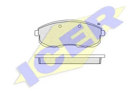 ICER 181100 Колодки торм.