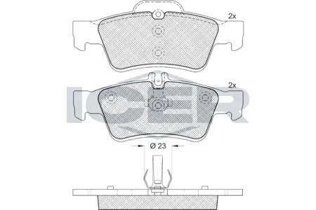 ICER 181576396 Колодки торм.
